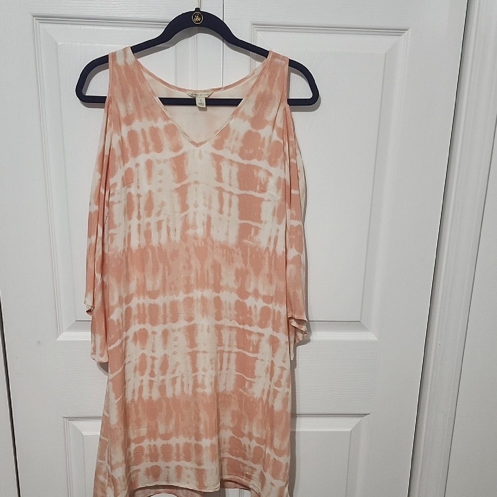 Unlisted Women's Tie-Dye Cold Shoulder Top